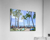 Hawaii Palms Surfboards  Acrylic Print