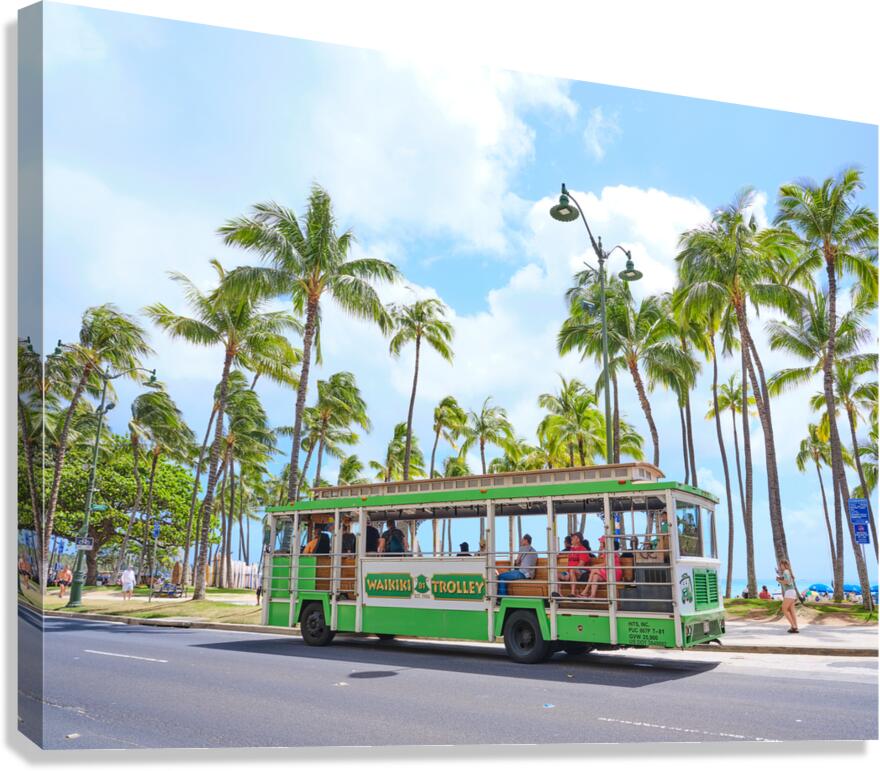 Hawaii Trolley  Canvas Print