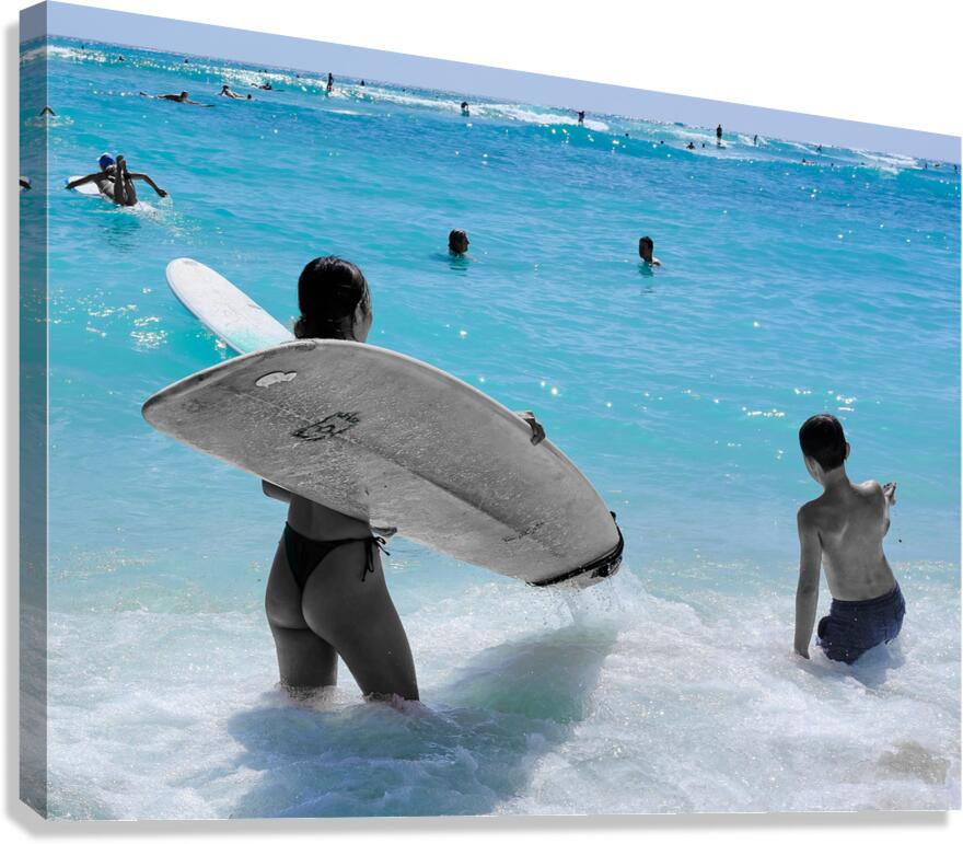 Hawaii Surfing  Canvas Print