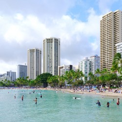 Hawaii Buildings Beach