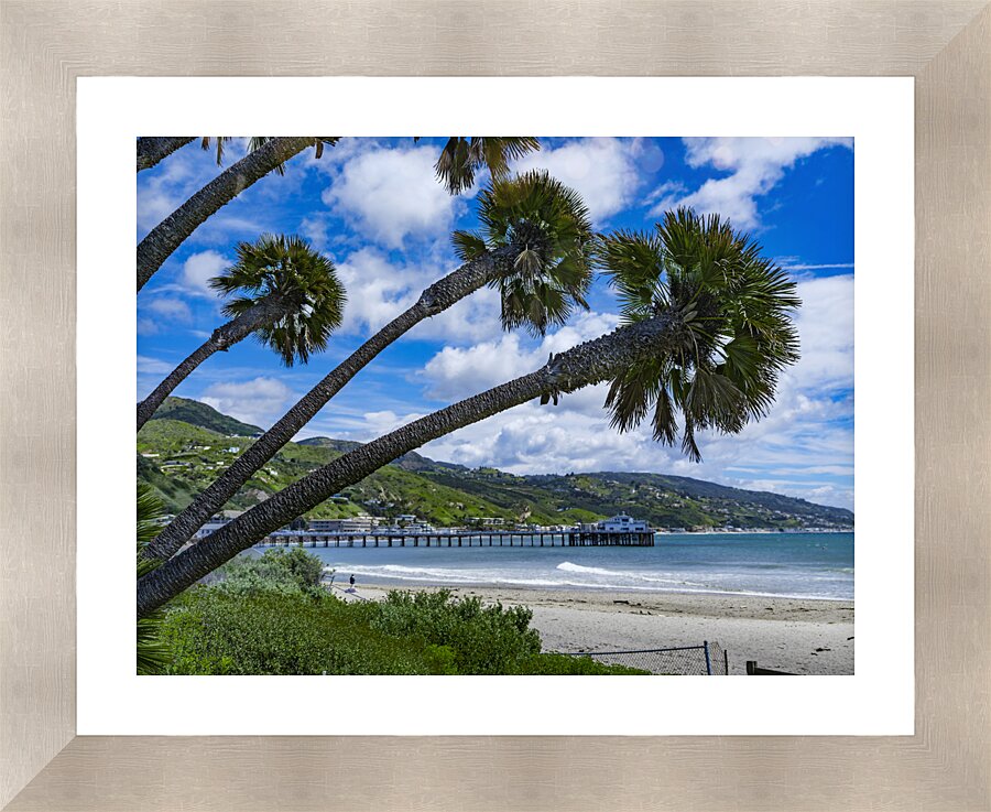 Beach Pier  Framed Print Print