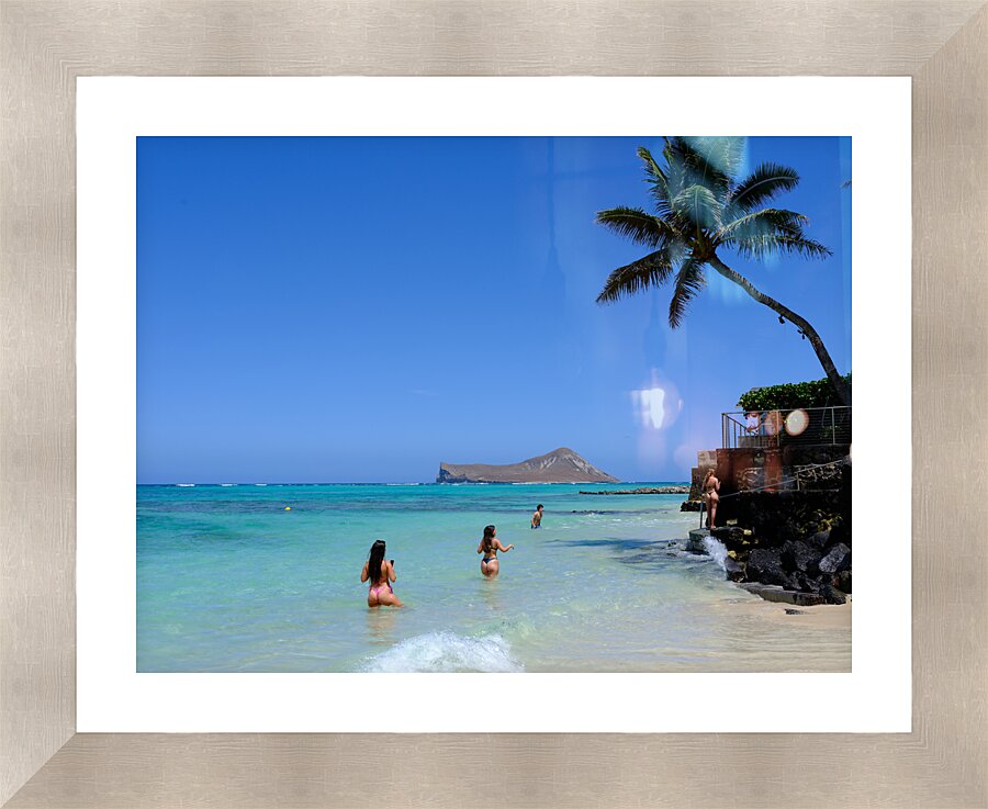 Hawaii Girls 2  Framed Print Print