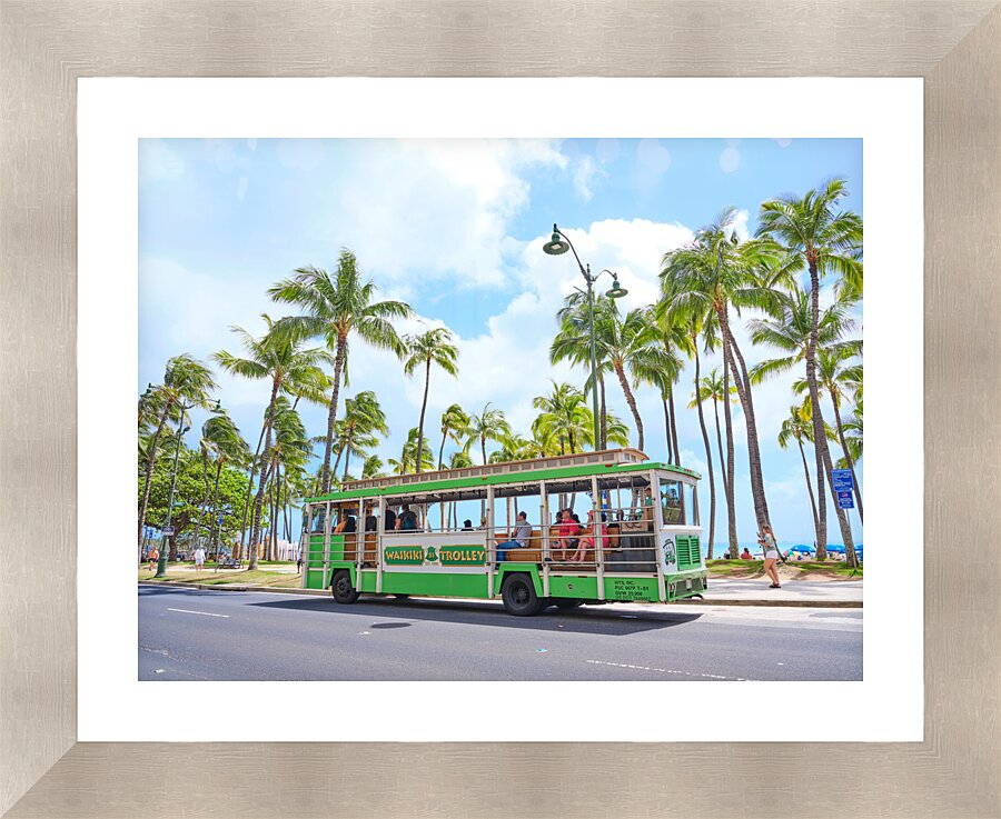 Hawaii Trolley  Framed Print Print