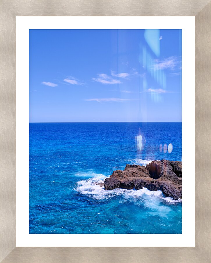 Hawaii Ocean Blue  Framed Print Print
