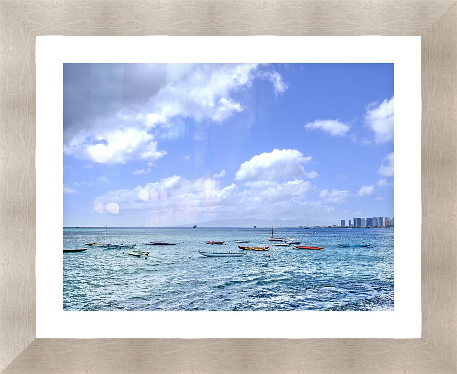Hawaii Kayaks II  Framed Print Print