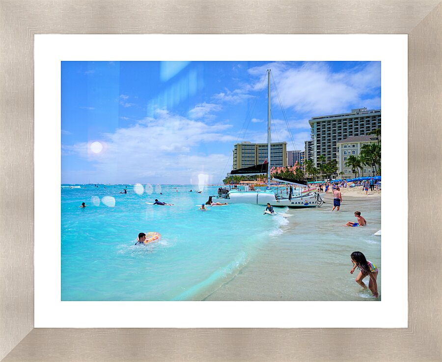 Hawaii Beach Sand  Framed Print Print