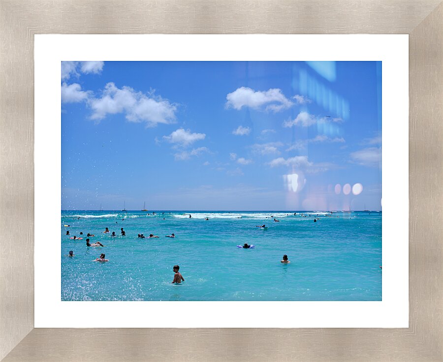 Hawaii Blue Water  Framed Print Print