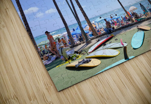 Hawaii Palms Surfboards Kamara Studio   Ultra High Resolution Mural Prints puzzle