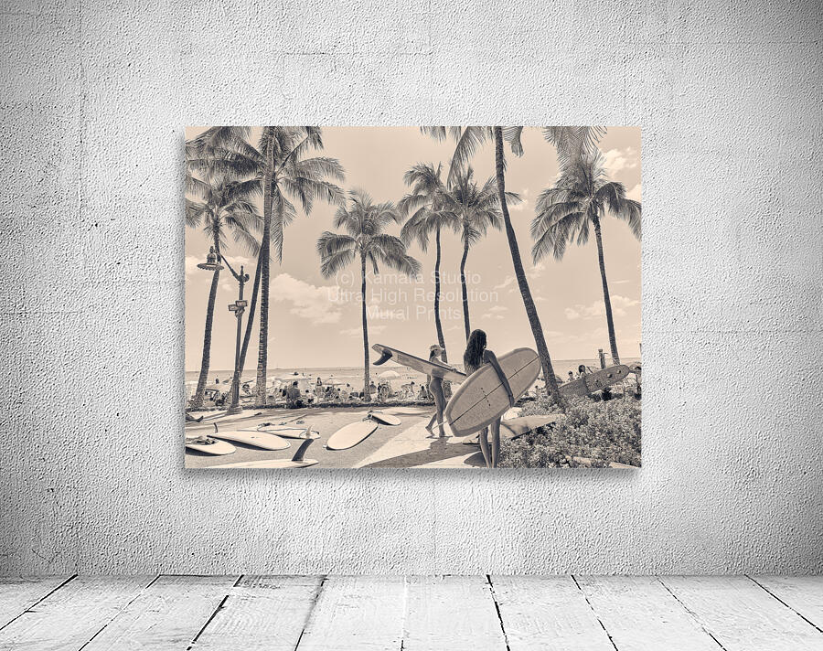 Hawaii Surfing II by Kamara Studio   Ultra High Resolution Mural Prints