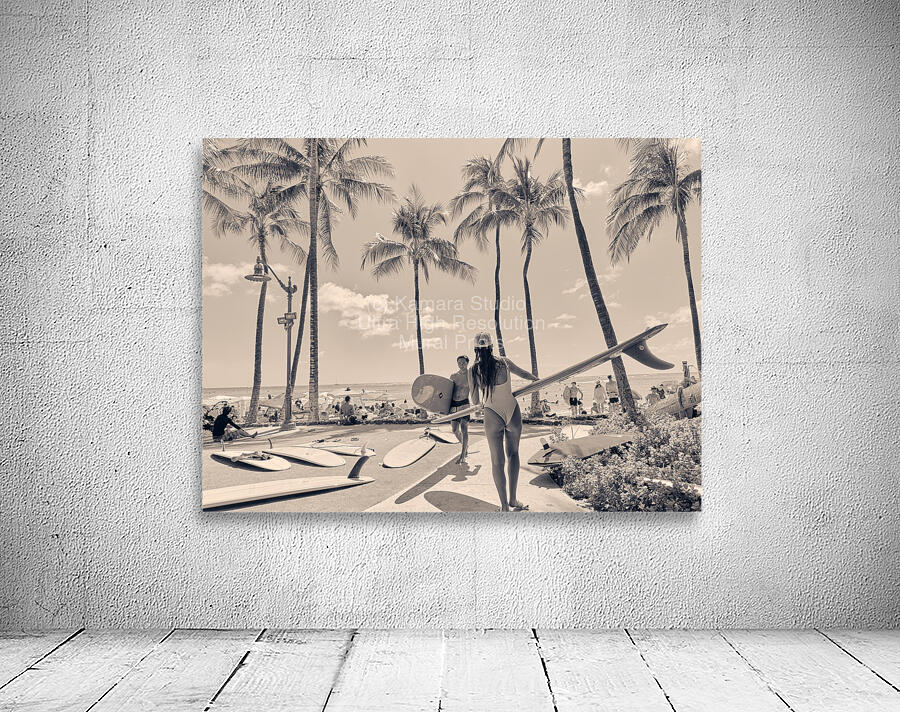 Hawaii Surfing IV by Kamara Studio   Ultra High Resolution Mural Prints