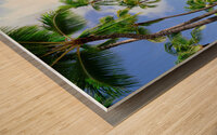 Hawaii Palms Beach Wood print