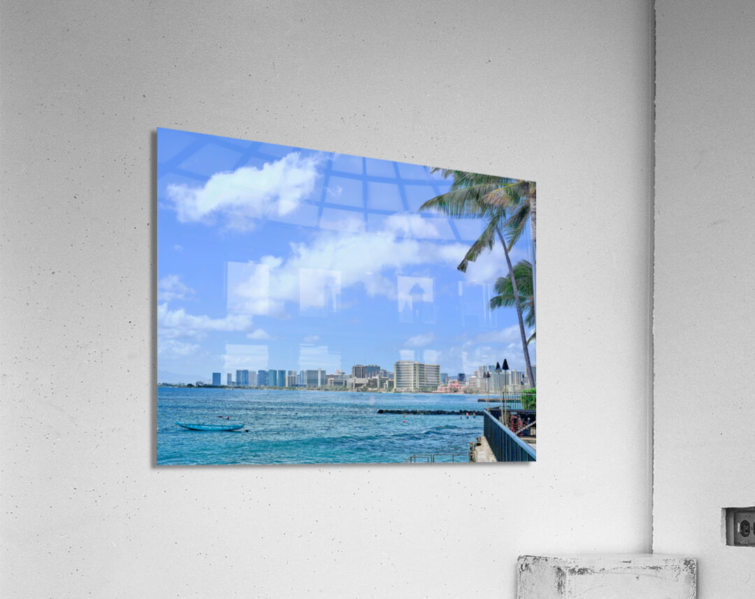 Hawaii Waikiki Club Acrylic Print