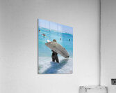 Hawaii Surfing Woman  Impression acrylique