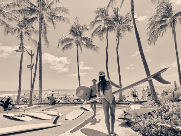 Hawaii Surfing IV Print