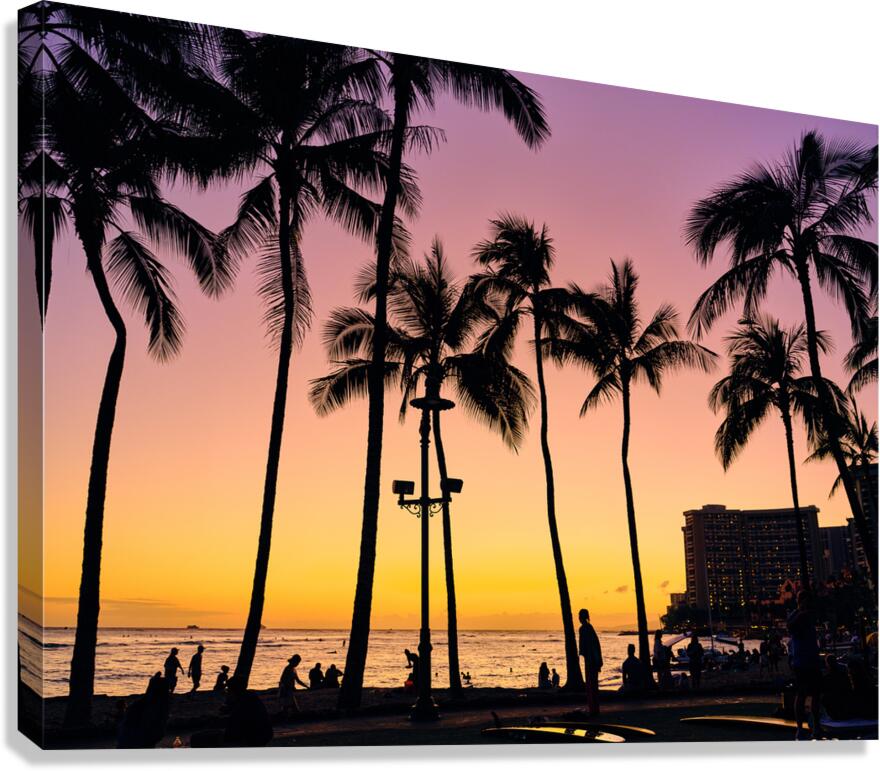 Hawaii Sunset  Impression sur toile