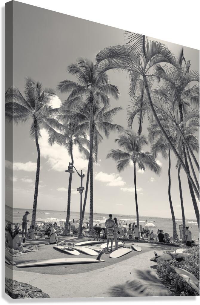 Hawaii Waikiki  Impression sur toile