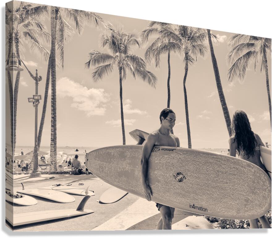 Hawaii Surfing III  Impression sur toile