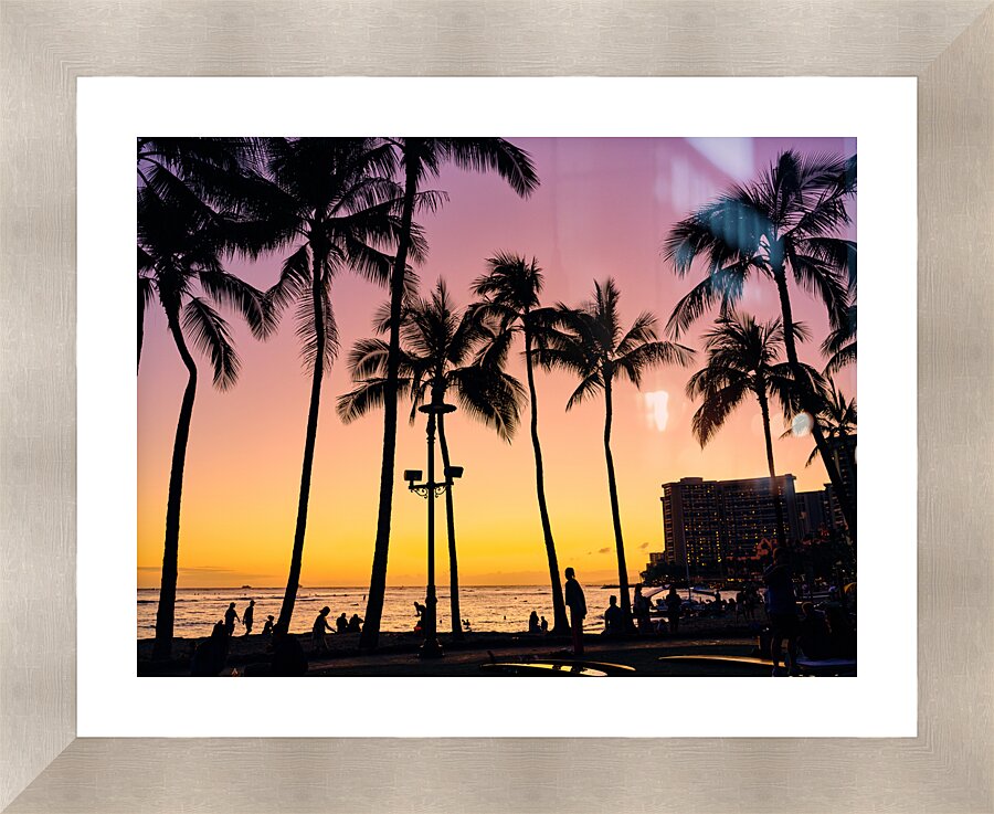 Hawaii Sunset  Impression encadrée