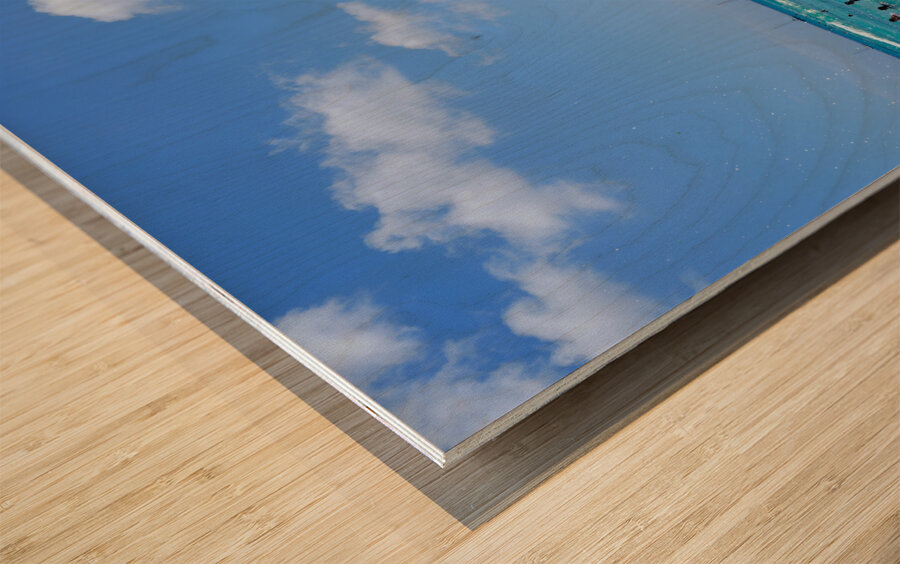 Hawaii Blue Water Wood print